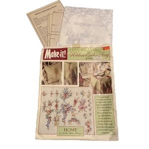 Make It Iron On Transfers For Ribbon Embroidery. R703. New/uncut. Step by Step